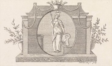 Minerva with the Hague weapon, Pieter Willem van Megen, 1760 - 1785