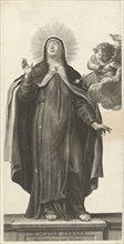 Saint Theresa of Avila and angel with glowing arrow, Pieter de Bailliu (I), 1623 - 1660