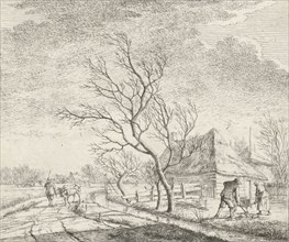 Landscape with farm and field, print maker: Johannes Janson, Johannes Janson, 1783