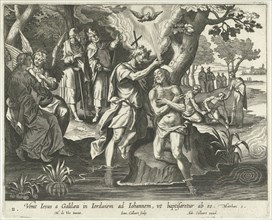 Baptism of Christ, Jan Collaert (II), Adriaen Collaert, 1598 - 1618