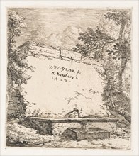 Title print with wall fountain, Karel Dujardin, 1652