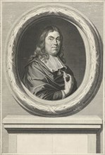 Portrait of Jan de Wys, dealer in dyes in Amsterdam The Netherlands, print maker: Johannes Willemsz