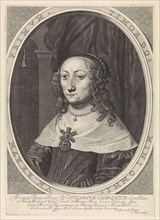 Portrait of Catherine Charlotta, Countess Palatine of Palatinate-Neuburg, Theodor Matham, c. 1635 -