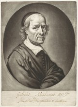 Portrait of Galen Abrahamsz Rooster, Michiel van Musscher, 1655 - 1705