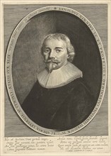 Portrait of Arnoldus Vinnius at the age of 49, a professor at the Faculty of Law of Leiden, brisket