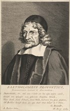 Portrait of Bartholomaeus Prevostius, Hendrik Bary, Geeraert Brandt (I), 1657 - 1707