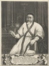 Portrait of Leonard Marius van der Goes, Cornelis Goutsbloem, Frederik de Wit, after 1652 - 1707