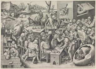 Keisnijder, doctor or witch, Mallegem, Pieter van der Heyden, Hieronymus Cock, unknown, 1559