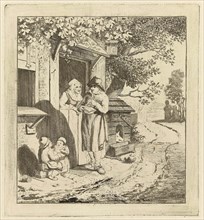 Man at the door of an inn, Marie Lambertine Coclers, 1776 - 1815