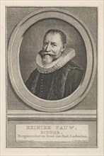 Portrait of Reynier Pauw Adriaensz, Jacob Houbraken, 1749 - 1759
