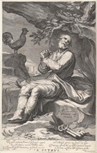 Penitent Peter H, Willem Isaacsz. van Swanenburg, Petrus Scriverius, Johannes Janssonius, 1608 -