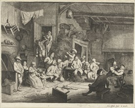 Dance in the inn, Adriaen van Ostade, 1650-1654