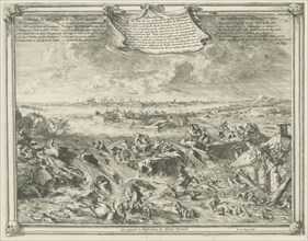 Dike near Coevorden, October 1 1673, enemy cavalry and artillery are washed away by the water, in