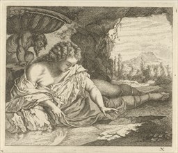 Narcissus, Arnold Houbraken, Anonymous, 1700 - 1750