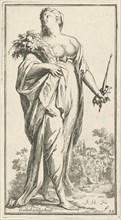 Personification of bliss, Arnold Houbraken, 1710 - 1719