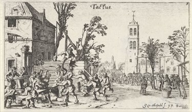 Battle at an inn (touch), Gillis van Scheyndel (I), Johannes Pietersz. Berendrecht, 1618 - 1645