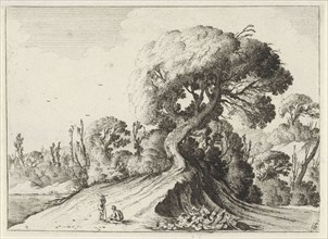 Two men for a large tree, Gillis Scheyndel I, 1631-1653