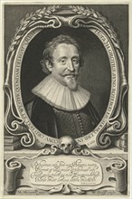 Portrait of Hugo Grotius at the age of 49, Willem Jacobsz. Delff, DaniÃ«l Heinsius, 1632