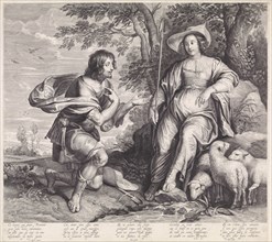 Coridon and Sylvia, Jacob Neefs, 1620 - 1680