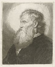 Portrait of an old man with beard, Johannes Mock, 1824