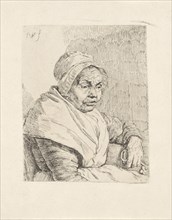 Portrait of an old woman, Pieter Christoffel Wonder, 1802 - 1816