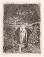 Waterfall, Jan Gerard Smits, 1872