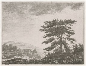 Tree in a moorland, Christiaan Wilhelmus Moorrees, 1811-1867