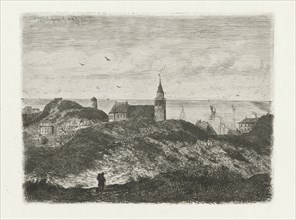 View of Scheveningen, Joseph Hartogensis, 1855