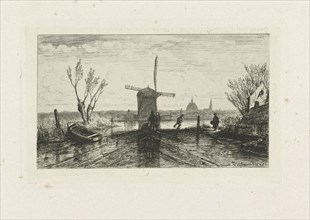 strider in a mill, Joseph Hartogensis, 1858