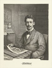 Portrait of Adrian Daniel de Vries Abzn, Petrus Johannes Arendzen, 1879 - 1884