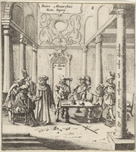 Romans in a departure, Gillis van Scheyndel (I), Gerhard Verstegen, 1625