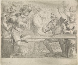 Musicians and drink in a tavern, Jan Miense Molenaer, 1619 - 1708