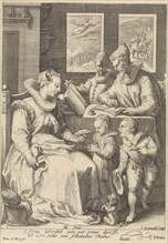 Morning, Jan Saenredam, Cornelius Schonaeus, Pieter de Reyger, c. 1600 - c. 1700