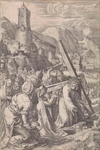 Carrying of the Cross, Abraham Hogenberg, 1618 - before 1653