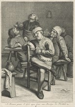 Tavern Scene with smoking farmers, Jacob Gole, Republiek der Zeven Verenigde Nederlanden, 1670 -