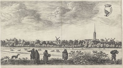 View Utrecht (plate III), print maker: Herman Saftleven, 1648