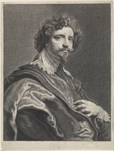 Portrait of Michael le Blon, Theodor Matham, Anthony van Dyck, c. 1625 - 1676
