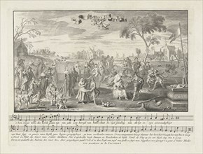 The marriage trap: allegory on the marriage, Cornelis van Dalen II, Adriaen Pietersz. van de Venne,