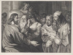 Christ and the adulteress, Elisabeth Marie Simons, Peter Paul Rubens, in or before 1784