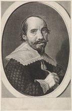 Portrait of Theodore Bleuet, Theodor Matham, Frans Hals, 1638 - 1640