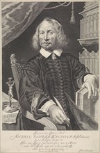 Portrait of Andreas van der Kruyssen, Theodor Matham, 1663 - 1676