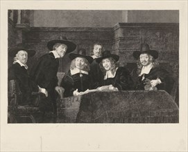 The Sampling Officials, Henricus Wilhelmus Couwenberg, Rembrandt Harmensz. van Rijn, 1844 - 1845