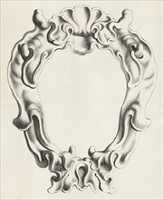 Cartouche with lobe ornament, a top shell shape, Michiel Mosijn, Gerbrand van den Eeckhout, Clement