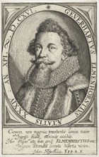 Portrait of Donor Heart Elmenhorst in oval, Jan Diricks van Campen, Johan. HÃ¼swedelius, 1616
