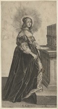 Saint Cecilia with organ, Pieter de Bailliu (I), 1623 - 1660