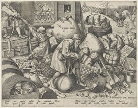 Everyman, Pieter van der Heyden, Pieter Brueghel (I), Hieronymus Cock, 1556 - 1560