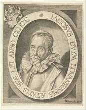 Portrait of Jacob Duym at the age of 53, Jacob de Gheyn II, Bonaventura Vulcanius, 1600