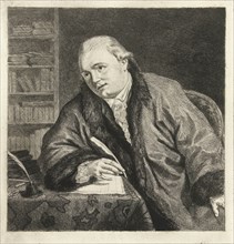 Portrait of the composer and etcher Johan Antoni Kauclitz Colizzi, Louis Bernard Coclers, c. 1777 -