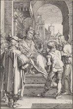 Christ before Pilate, Ludovicus Siceram, Hendrick Goltzius, 1623