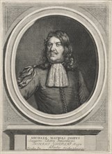 Portrait of Michael Mathias Smidts, print maker: Andries Vaillant, Jacques Vaillant, 1685